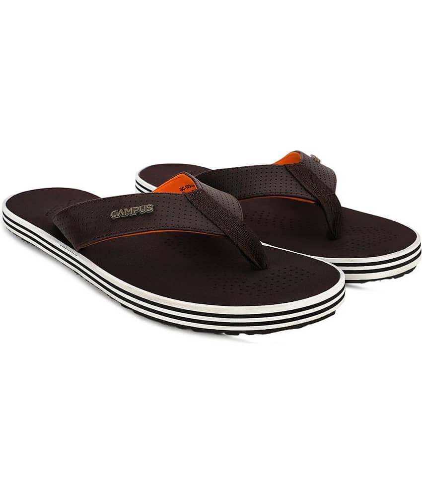 Campus Brown Men's Daily Slipper  (Pair of 1)