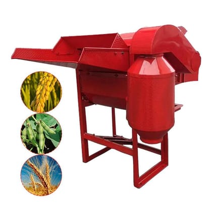 Paddy thresher with engine