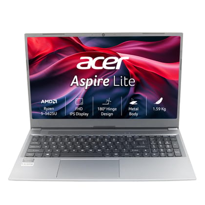 Acer Aspire Lite, AMD Ryzen 5-5625U Processor, 8 GB RAM, 512 GB SSD, Full HD, 15.6"/39.62 cm, Windows 11 Home, Steel Gray, 1.59 kg, AL15-41, Thin and Light Laptop Acer Aspire Lite, AMD Ryzen 5-5625U Processor, 8 GB RAM, 512 GB SSD, Full HD, 15.6"/39.62 c Acer Aspire Lite, AMD Ryzen 5-5625U Processor, 8 GB RAM, 512 GB SSD, Full HD, 15.6"/39.62 cm, Windows 11 Home, Steel Gray, 1.59 kg, AL15-41, Thin and Light Laptop Acer Aspire Lite, AMD Ryzen 5-5625U Processor, 8 GB RAM, 512 GB SSD, Full HD, 15.6"/39.62 c