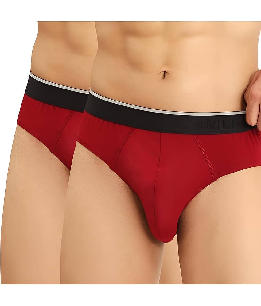 kaseera Pack of 2 Cotton Blend Briefs For Men's ( Multicolor )