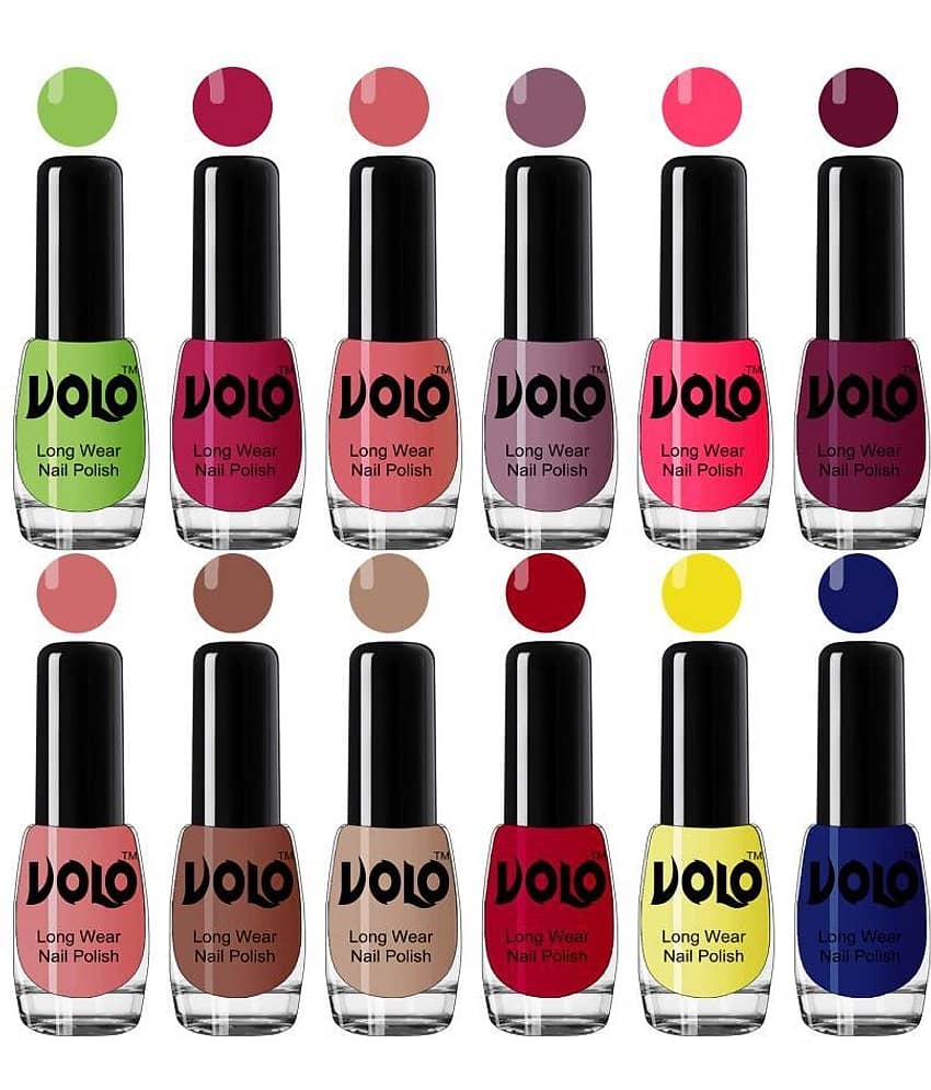 VOLO True Wear High Gloss Impresso Nail Polish Sets of 12  Multi Glossy 60 mL