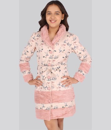 Cutecumber - Pink Suede Girls Shirt Dress ( Pack of 1 )