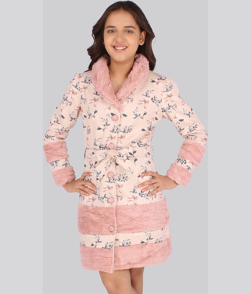 Cutecumber - Pink Suede Girls Shirt Dress ( Pack of 1 )