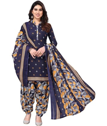 Rajnandini Unstitched Cotton Blend Printed Dress Material - Multicolor 18 ( Pack of 1 )