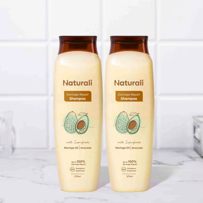 Naturali Damage Repair Shampoo (Pack of 2)-370ml x 2