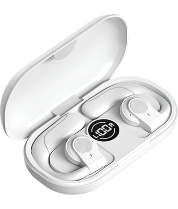 VEhop GT03 OWS OPEN EAR Bluetooth True Wireless (TWS) On Ear 48 Hours Playback Low Latency,Powerfull bass IPX4(Splash & Sweat Proof) White