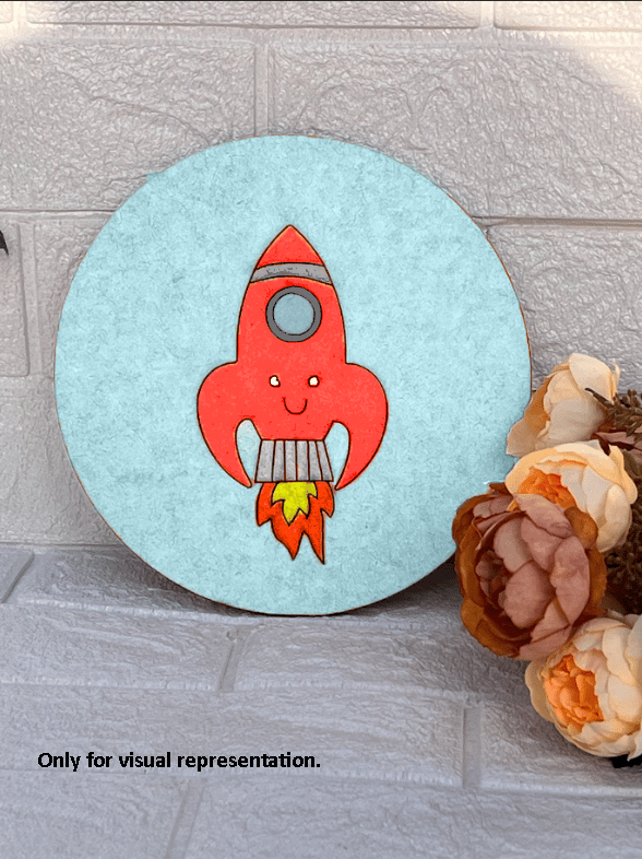 Dbeautify's DIY Rocket Pre-Marked MDF Base