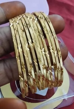 Elegant 1 Gram Gold Bangles Set of 2