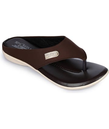 Liberty - Brown  Women's Slide Flip flop