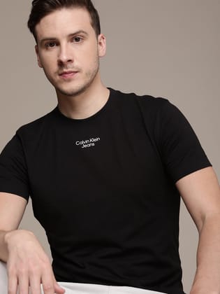 Original -Men's Half Sleeve C K Printed T-shirt-XL