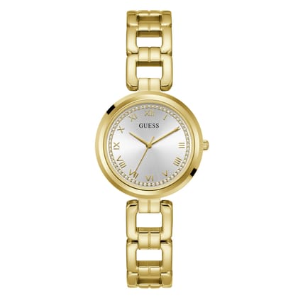 Guess Women 32 mm Size Silver Dial Analog Watch - U1387L2M-Silver