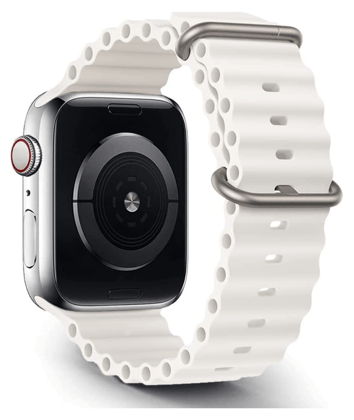 Ocean Band For Apple Watch Series ULTRA/9/8/7/6/5/4 SE- WHITE-49/45/44/42 MM