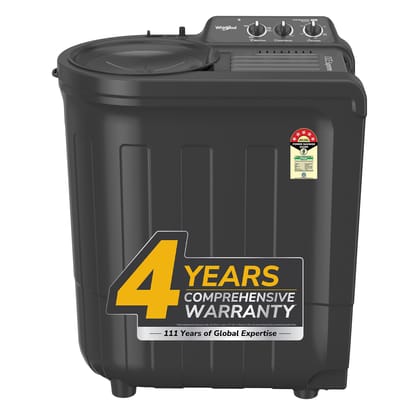 Whirlpool 7.0 Kg 5 Star Ace Supreme Semi-Automatic Top Loading Washing Machine (ACE SUPREME RYL SRS 7.0 GREY DAZZLE (5YR), 4 Year Comprehensive Warranty, 1400 RPM Motor, 5 Year Motor Warranty) Whirlpool 7.0 Kg 5 Star Ace Supreme Semi-Automatic Top Loadin