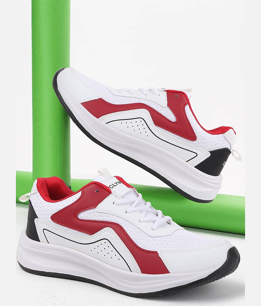Clymb Onus Marketing White Men's Sports Running Shoes