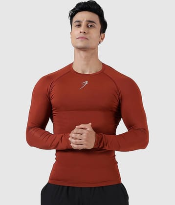 Fuaark Grey Polyester Slim Fit Men's Compression T-Shirt ( Pack of 1 )
