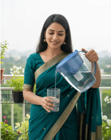Ganga H2O 3500 ml Water Purifier Bottle (Blue)