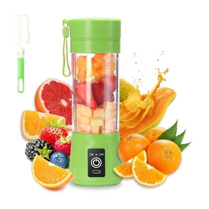 Portable USB Rechargeable Mini Juicer Blender-Green