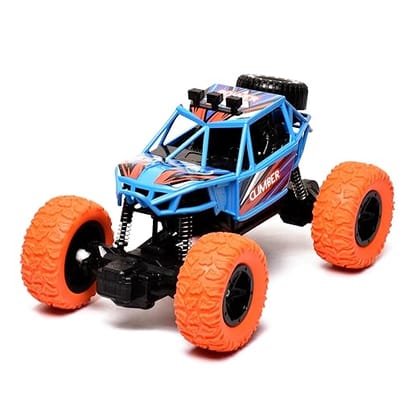 Braintastic Off Roader Rechargeable RC Remote Control|Rock Monster Climber Crawler| Four Wheel Drive|1.18 Scale|High Speed & High Performance Racing Car|Blue