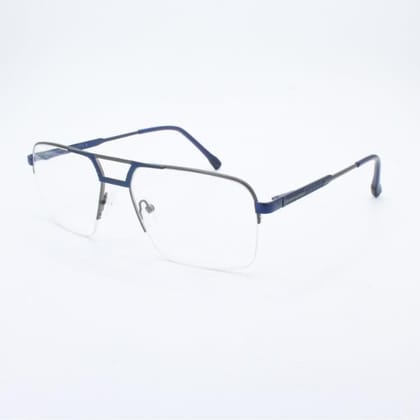 Lensoz Elite X Luxe Half Rim Rectangle 2 - Medium - Gunmetal & Master Blue