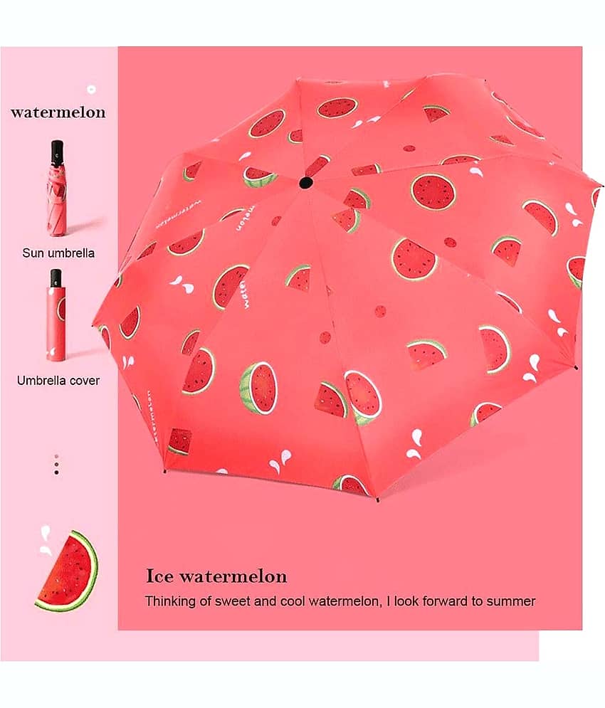KEKEMI Red 3 Fold Umbrella