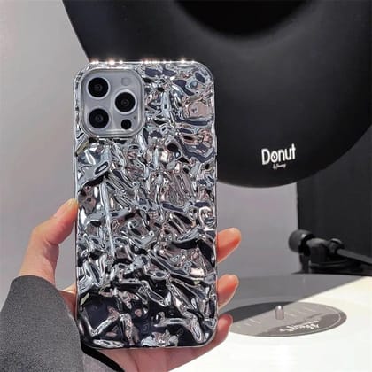 Luxury Silver Water Ripple iPhone Soft Case-iPhone 13 Pro