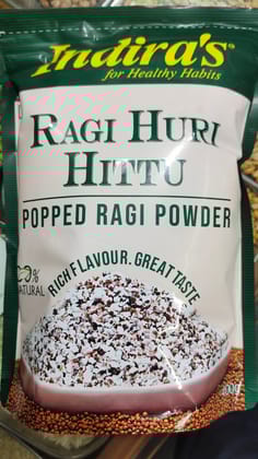 ndira's Ragi huri hittu popped ragi powder 