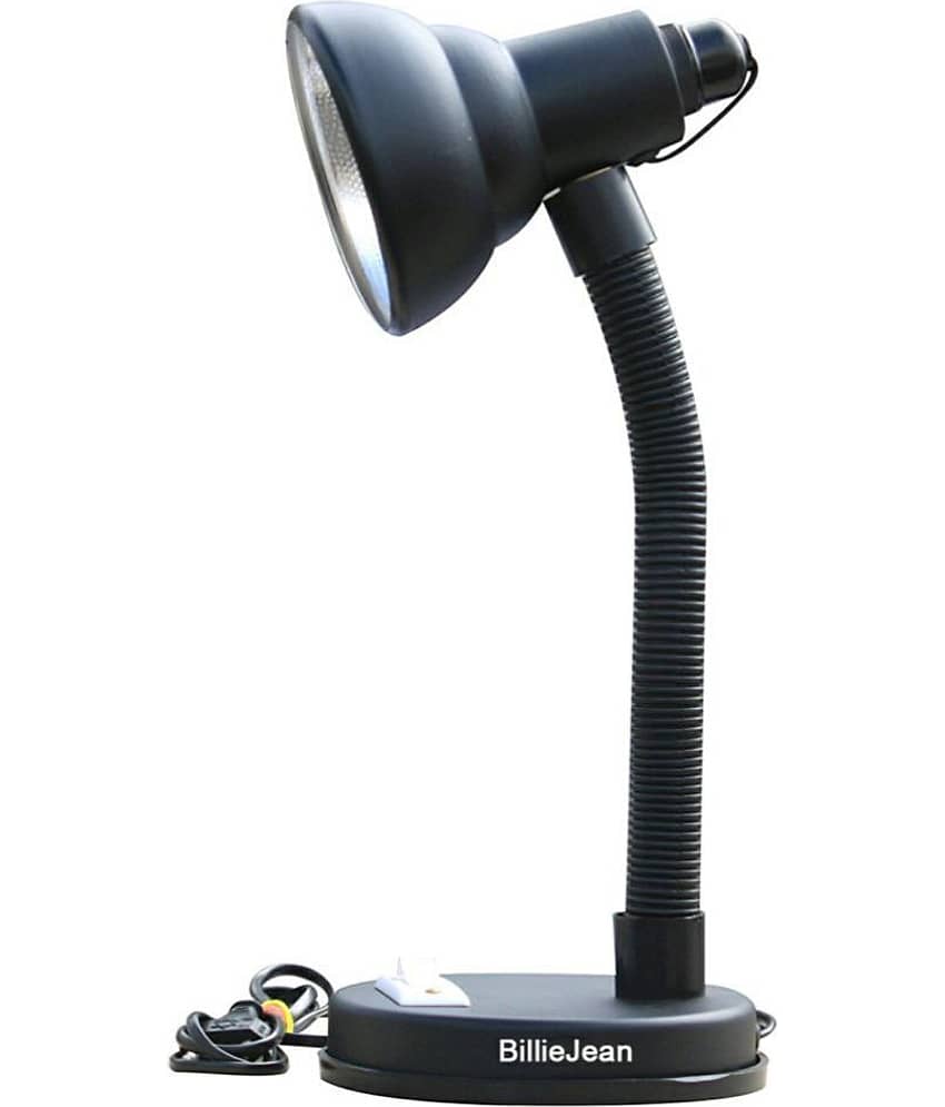 BillieJean Black Study Table Lamp ( Pack of 1 )