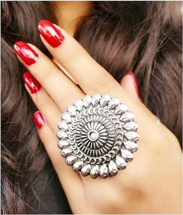 Sunhari Jewels- Silver Rings (Pack of 1)