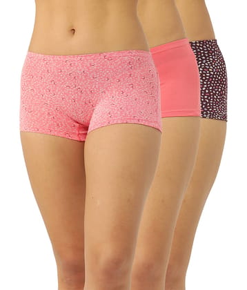 Leading Lady Cotton Boys Short ( Grey , Pack of 3 )