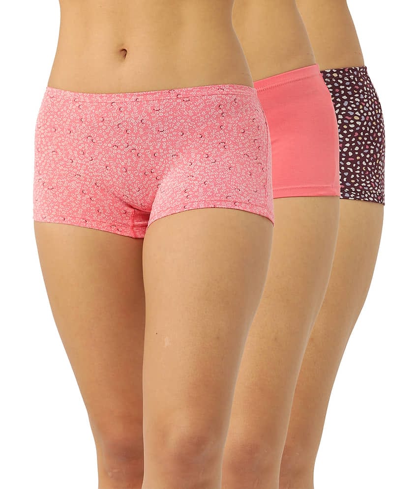 Leading Lady Cotton Boys Short ( Grey , Pack of 3 )