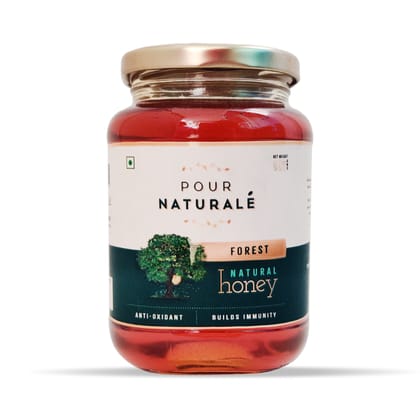 Pour Naturale Honey: Forest Honey| Pure and Natural Honey| Helps build immunity| High antibiotic and anti-inflammatory properties| Glass Jar (500gm)