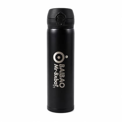 Premium Stainless Steel Vacuum Flask Bottle (500ML)  Double Wall Insulated Thermos for Hot & Cold Drinks (1 Pc | Random Color & Design)