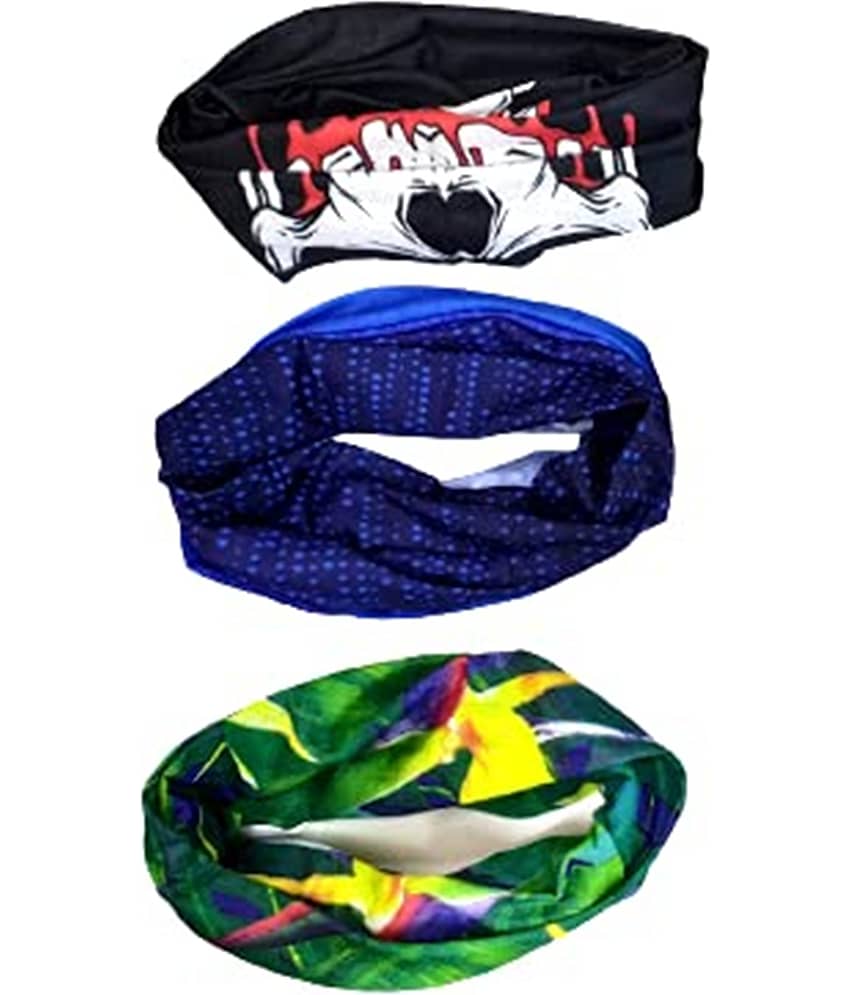 ATIPRIYA Pack of 3 Nylon Men's Headwrap ( Multicolor )