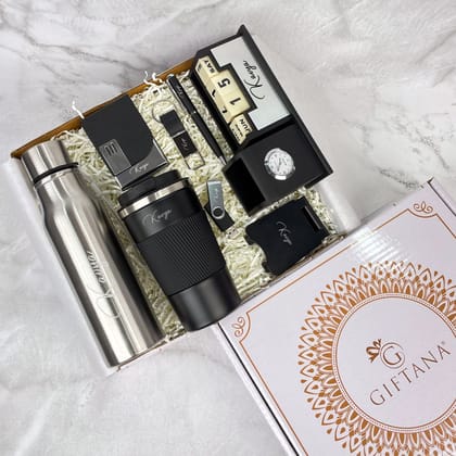Premium 8-in-1 Silver Bottle Gift Set - Personalized for Any Occasion