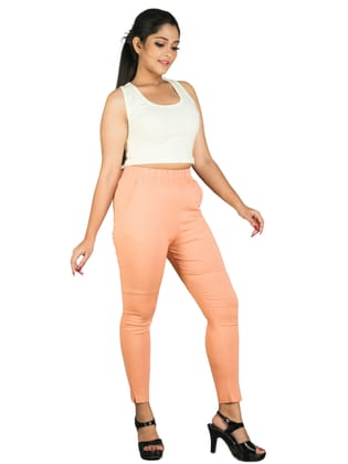 161RVT 4Cats Free Size Trendy Straight Pants - Peach