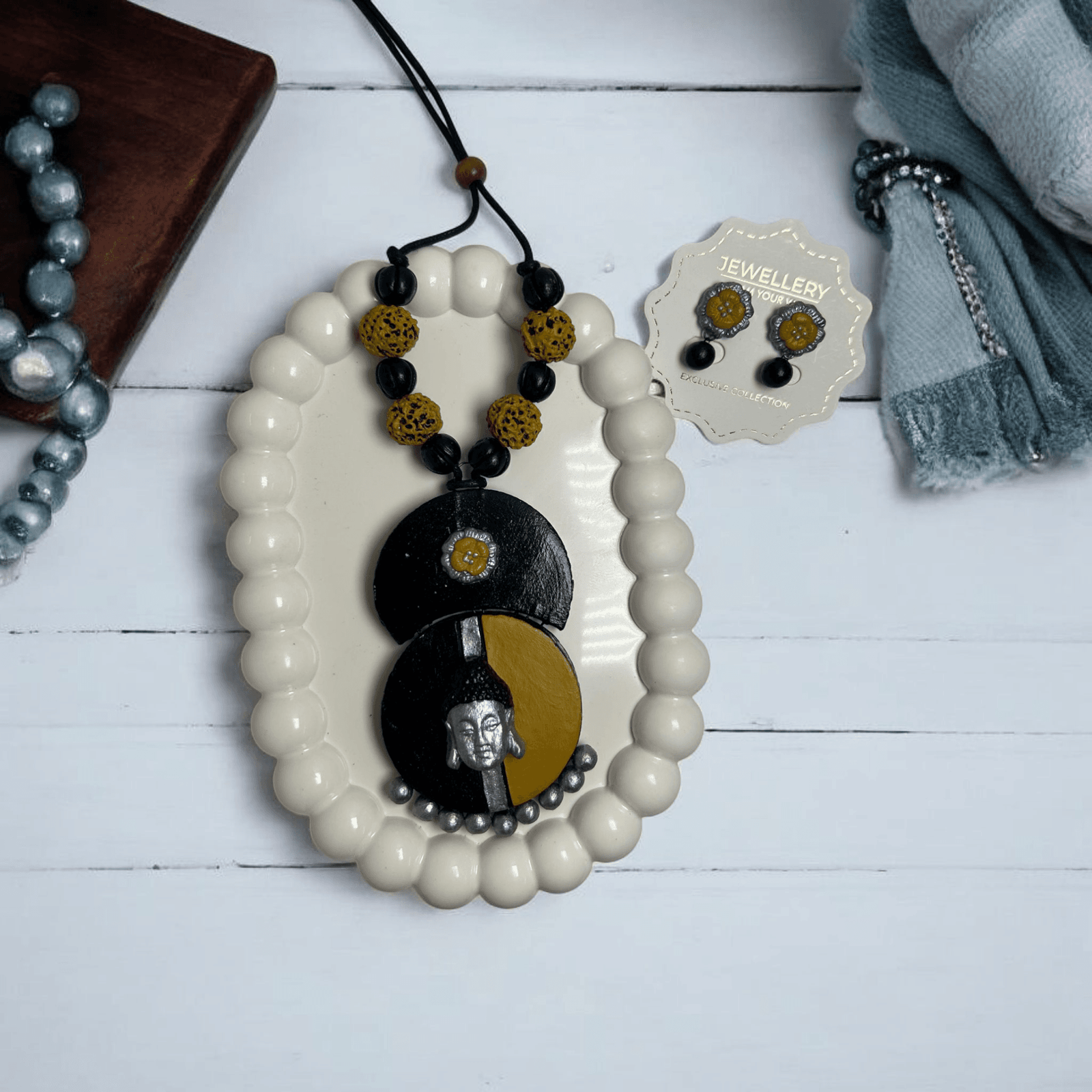 Zen Harmony Buddha Pendant Set