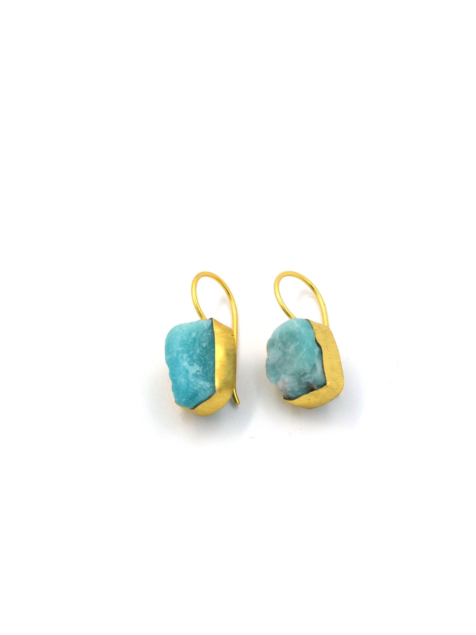 Amazonite Single Stone Drop Earrings