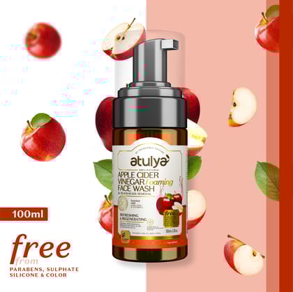 Atulya Apple Cider Vinegar Foaming Face Wash for Blackheads Removal - 100ml