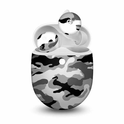 Grey Camo Skin For Pixel Buds A-Series