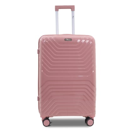 SKYCARRY Vanxx PP Hard-Shell Trolley Bag | TSA-Type Lock | 360 Dual Spinner Wheels | Aviation-Grade Telescopic Handle | Matte-Gloss Finish | Single Piece (25, Rose Pink, Medium) SKYCARRY Vanxx PP Hard-Shell Trolley Bag | TSA-Type Lock | 360 Dual Spinner Wheels | Aviation-Grade Telescopic Handle | Matte-Gloss Finish | Single Piece (25, Rose Pink, Medium)