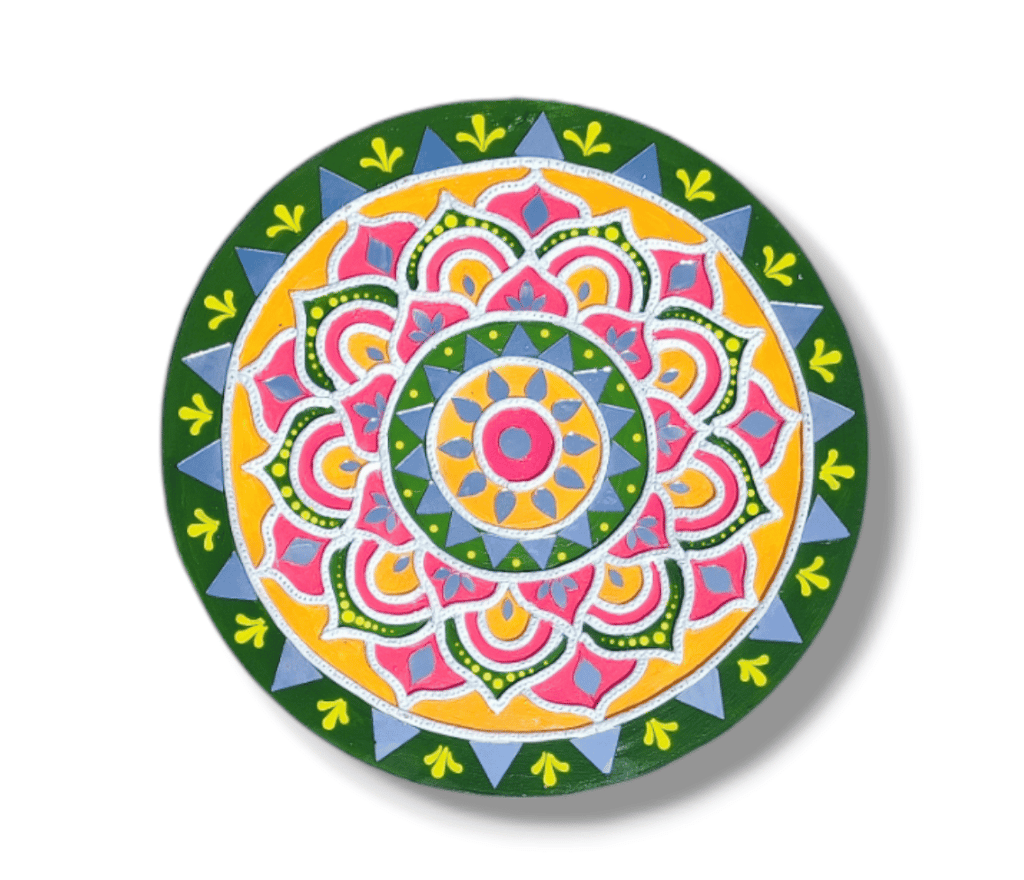 Aarya ovation Lippan art wall hanging for home decoration /living room/kids room / garden décor.green