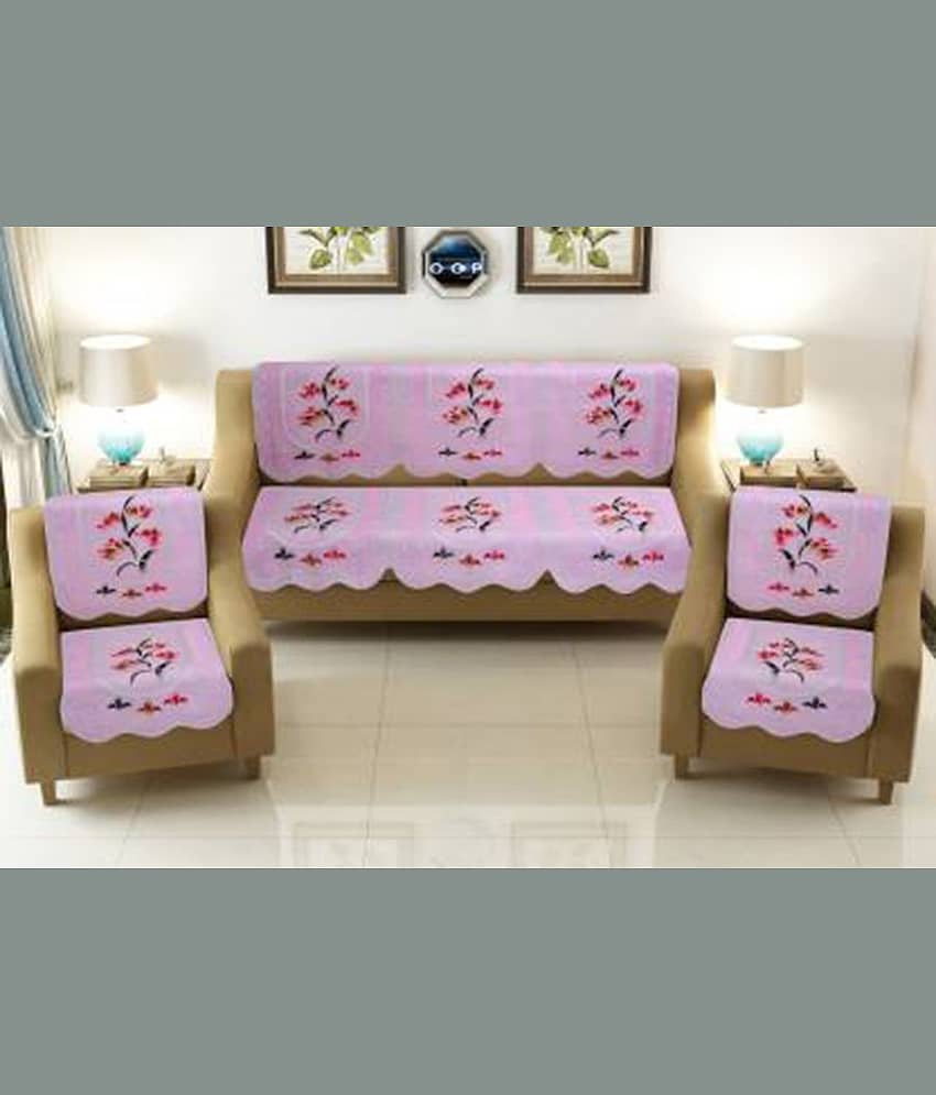 - 5 Seater Polyester Sofa Cover ( Pack of 6 )