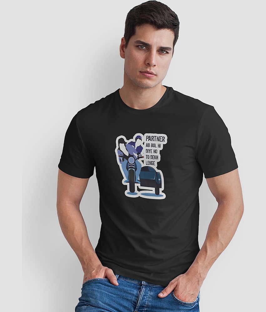 The Twenty Eight Pack of 1 Cotton Regular Fit Men's T-Shirt ( Black )