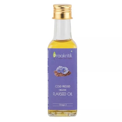 Praakritik Organic Cold Pressed Flaxseed Oil 100 ml