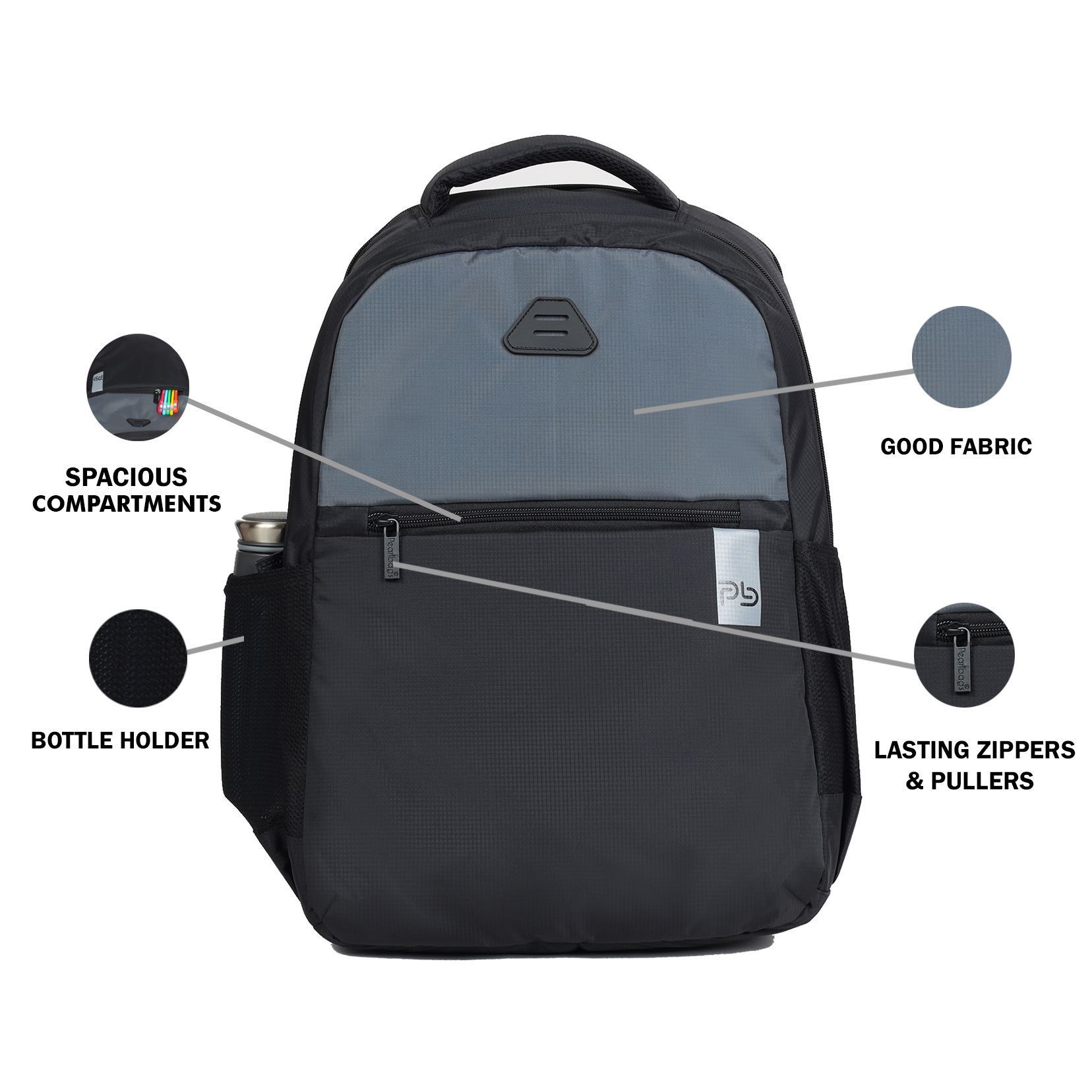 PB Pearl Bags Medium 30L Space Water Resistant 22.5 L Laptop Backpack