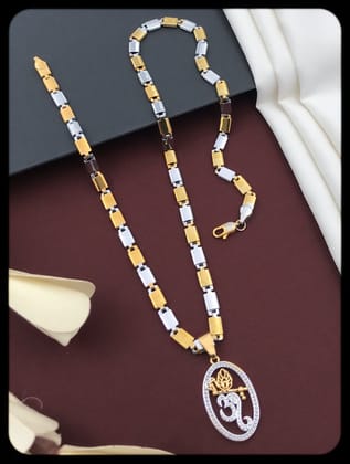 Nabob Gold Plated Mens Chain Pendant