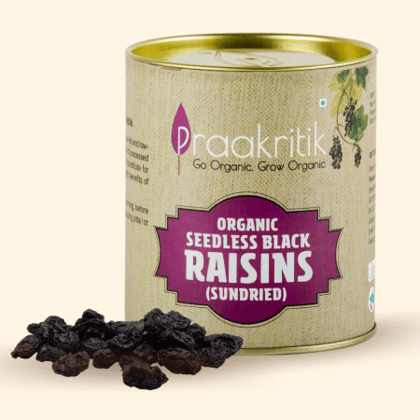 Praakritik Organic Black Raisins 200g Praakritik Organic Black Raisins 200g