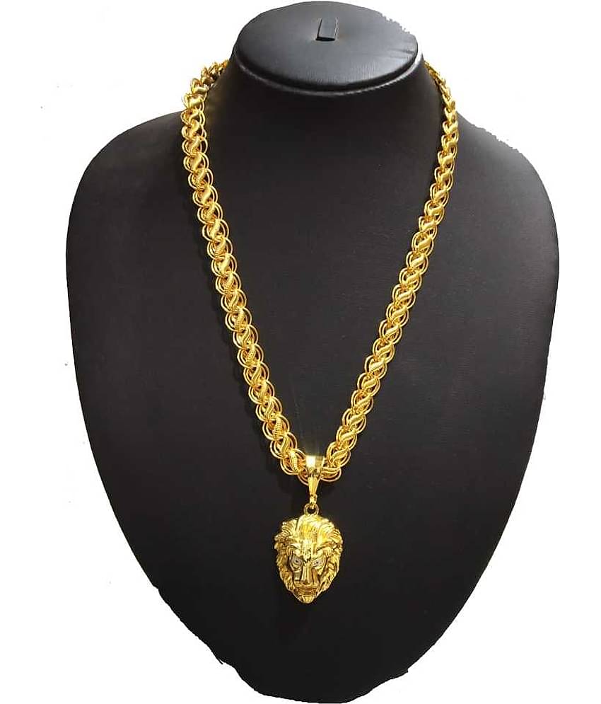 shankhraj mall - Golden Pendant set ( Pack of 1 )