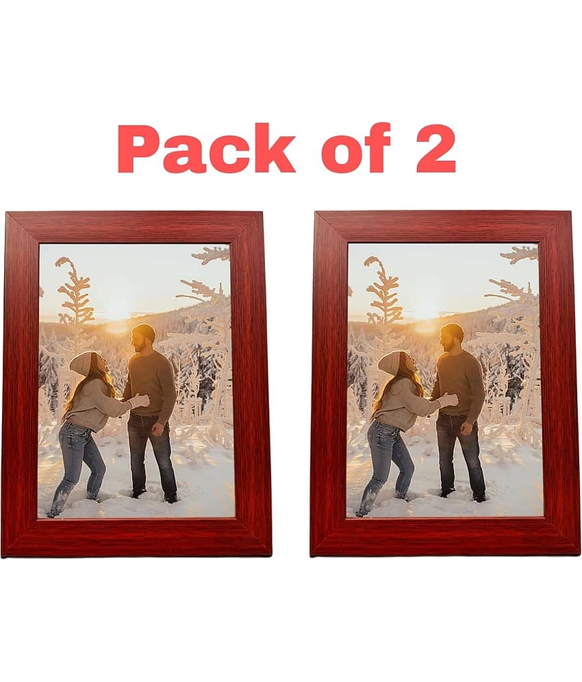CHARKEE Wood Black Photo Frame Sets No. of Pieces- 2