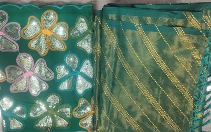 Mesmerizing Fancy Saree with Exquisite Gold Zari
